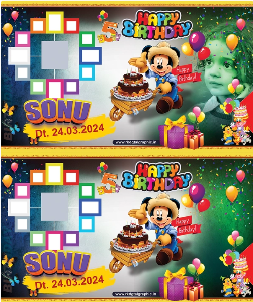 thumbnail Download Happy Birthday Banner Design Sonu 5x3
